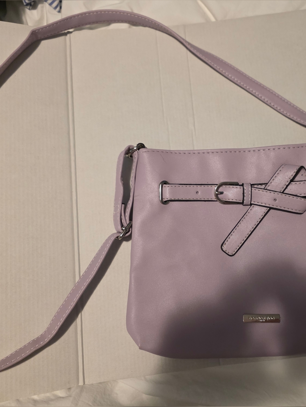 Purple London Fog Crossbody Bag